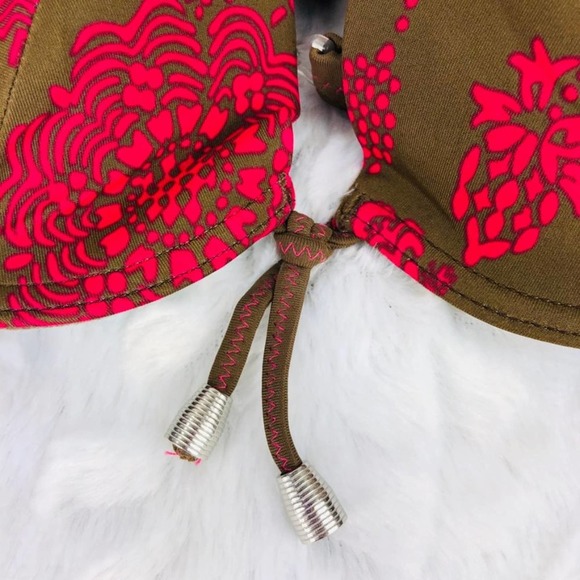 Floral Brown and Pink Bikini Set - Picture 8 of 10